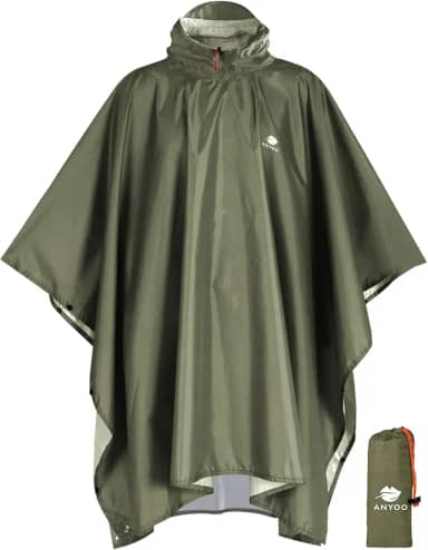 Waterproof Rain Poncho Leve Reutilizável Caminhadas Casaco Com Capuz Jaqueta para Atividades Ao Ar Livre