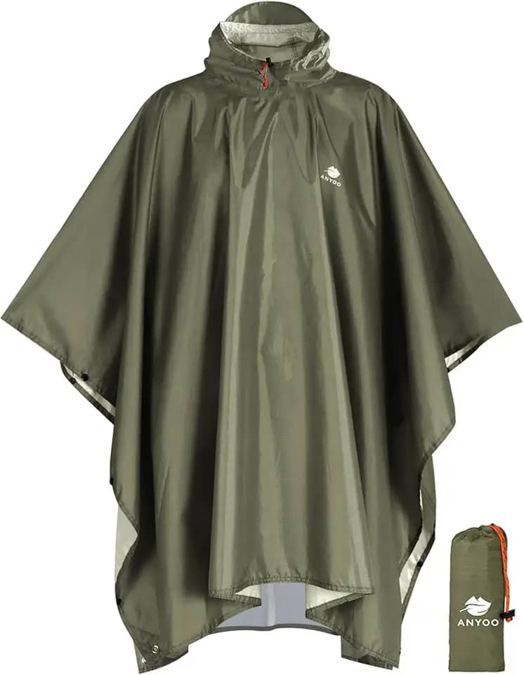 Waterproof Rain Poncho Leve Reutilizável Caminhadas Casaco Com Capuz Jaqueta para Atividades Ao Ar Livre