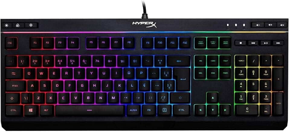 HyperX Teclado Gamer HyperX Alloy Core RGB, ABNT2, PRETO