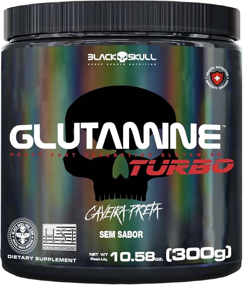 Glutamine Turbo 300G, Black Skull