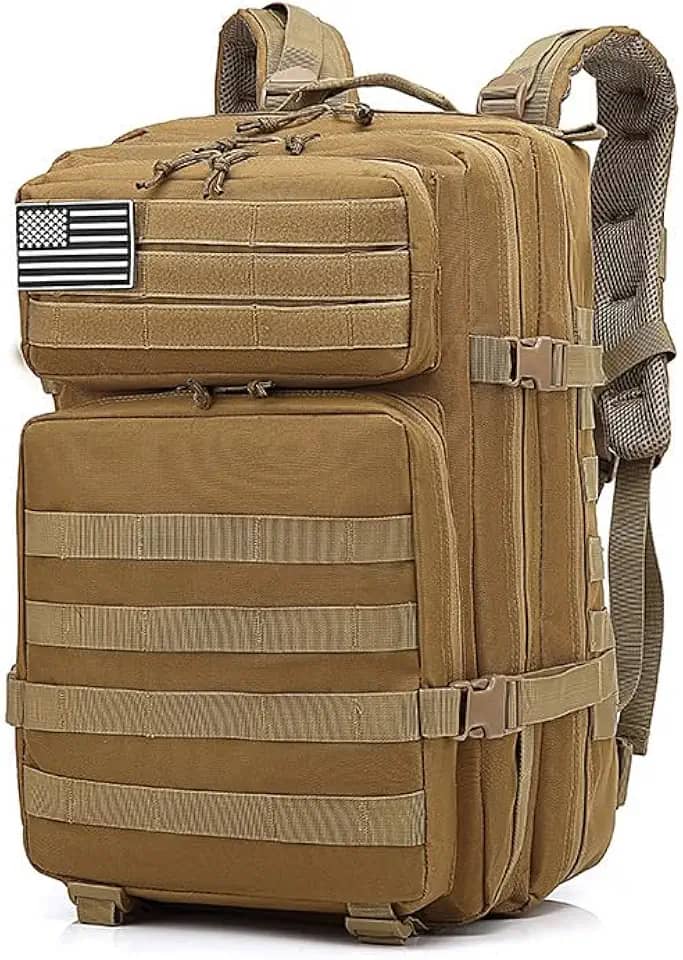 Mochilas Táticas Militares para Homens Molle Daypack 45L Grande Bolsa, Mochila De Emergência De Para Caça, Caminhadas, Acampamentos e Atividade Ao Ar Livre