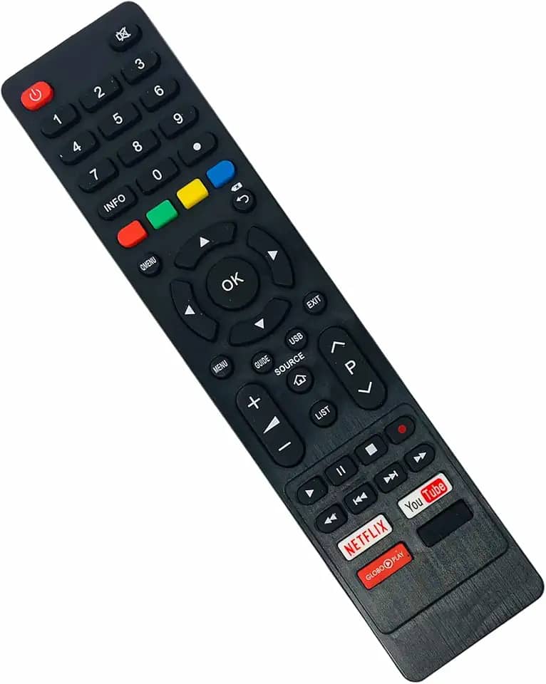 Controle Remoto Smart Tv Philco com Tecla Netflix Globo Play