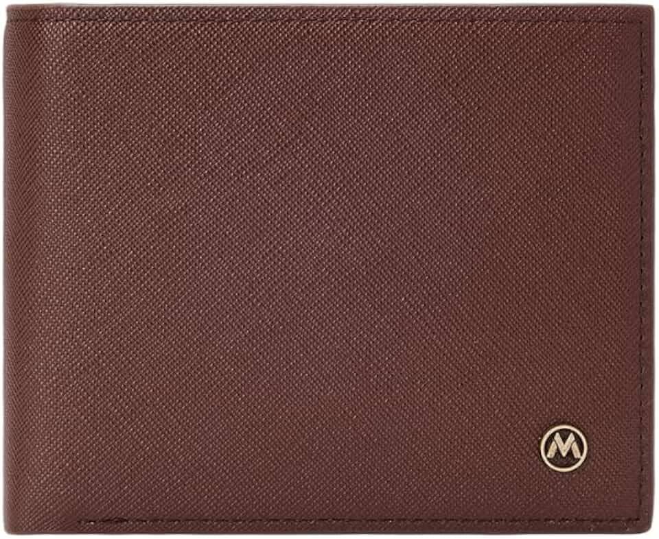 Carteira Masculina Slim De Couro Anti Roubo Compacta Portátil Para Cartões Dinheiro Com Caixa De Presentear Estilo Prática Anti-furto Proteção RFID - MANDU