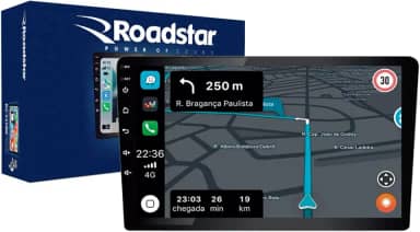 Central Multimídia Roadstar RS-915BR Prime Android Carplay 9 Polegadas