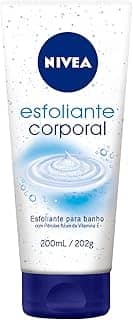 NIVEA Esfoliante Corporal para Banho 200ml - Auxilia na renovação celular, com vitamina E, enriquecido com pérolas azuis, textura cremosa, remove impurezas, proporciona maciez para a pele