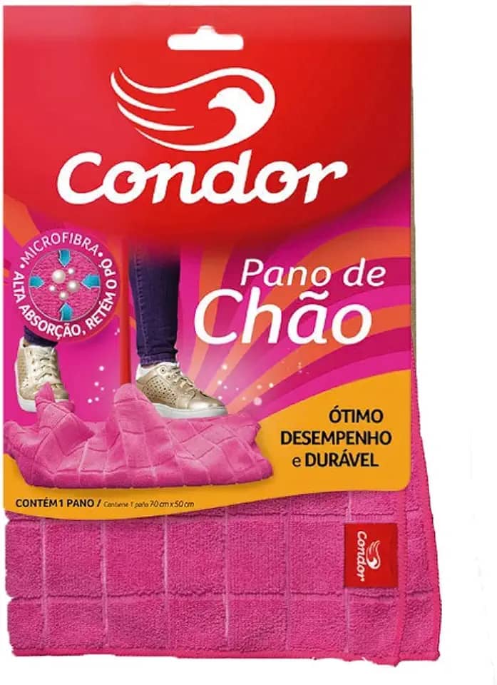 Condor Pano Para Chão De Microfibra Transparente