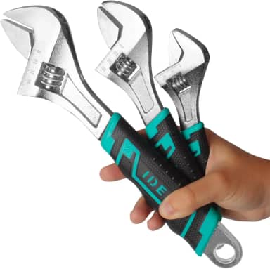 Kit Jogo 3 Chaves Inglesa Boca Ajustável Regulagem Universal