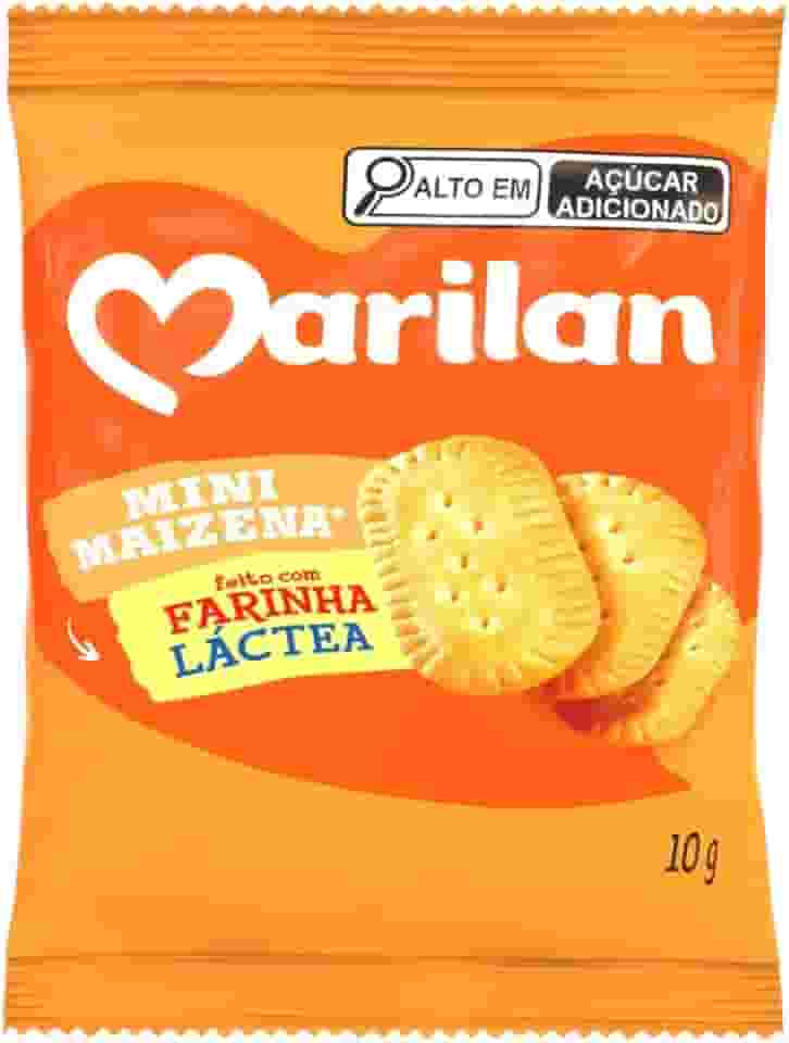 Kit 60 Sachês Biscoito Mini Maizena Marilan 10g