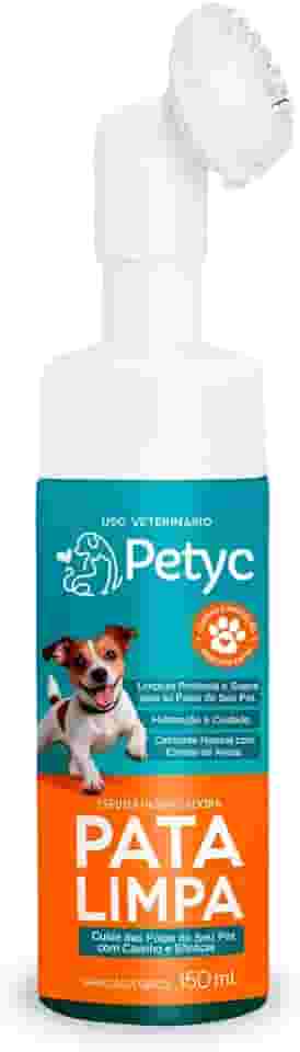 Pata Limpa 150 mL PETYC Higienizador de Patas para Cães e Gatos Espuma Relaxante
