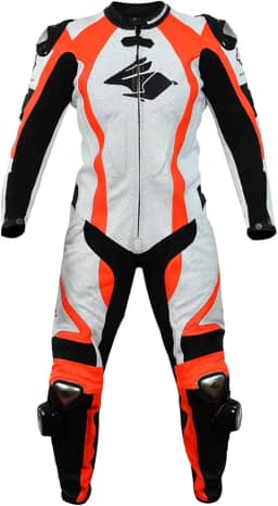 Macacão Couro Motociclista 1p - ENERGY - Racing Rabbit