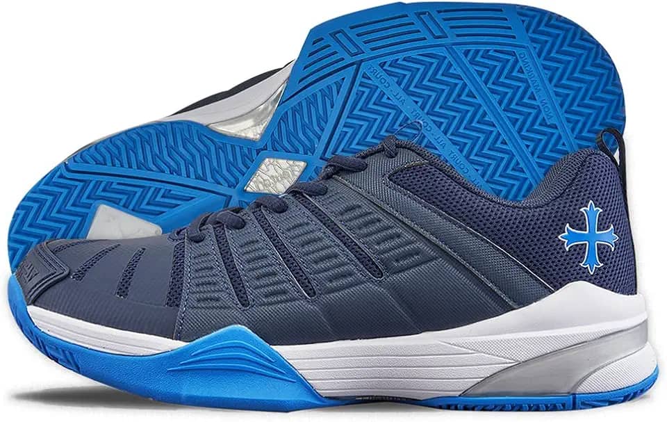 AC1 - All Court - Tênis esportivo versátil para squash, tênis, padel, pickleball, handebol - ideal para superfícies duras, quadras sintéticas e brincadeiras de areia.