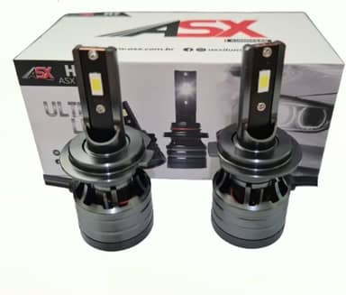 Par De Lampada Ultra Led Asx H7-70w 10000 Lúmens 6000k