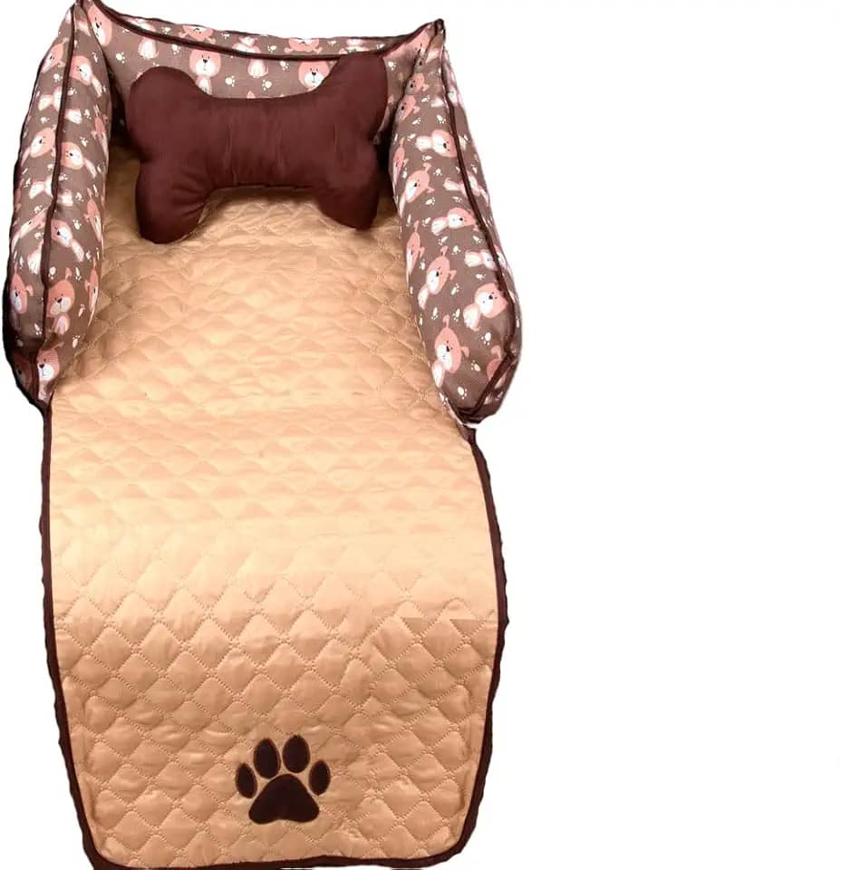 Protetor de Sofá para Pet Pequeno, Impermeável, Avelã Meg