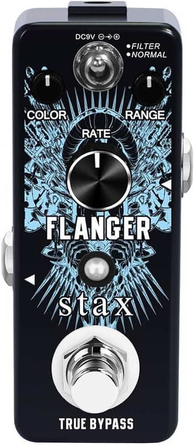Stax Pedal de Guitarra Flanger, Efeito de Guitarra Analógico Vintage Clássico, Filtro e Normal