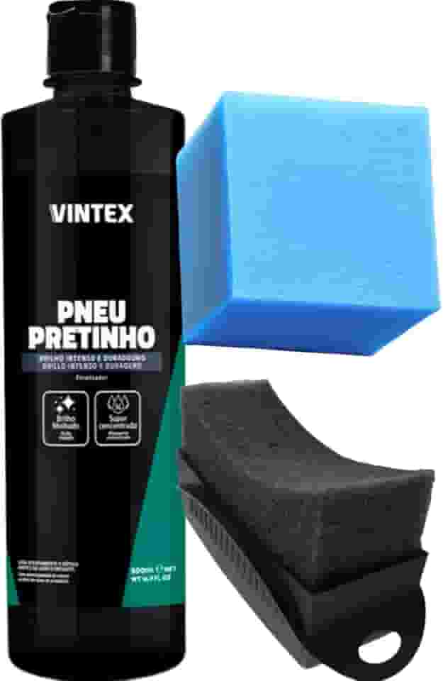 Kit Pneu Pretinho 500ML Vonixx - Aplicador Pretinho