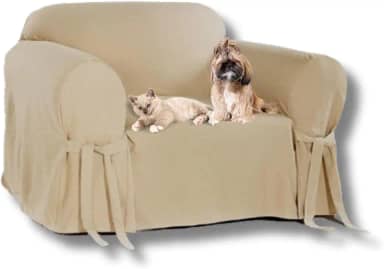 Capa para Sofá de 1 Lugar em Gorgurão Bege