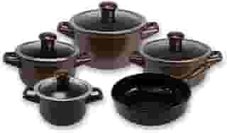 Ceraflame Conjunto Panelas de Cerâmica Duo Smart 5 Peças Chocolate -