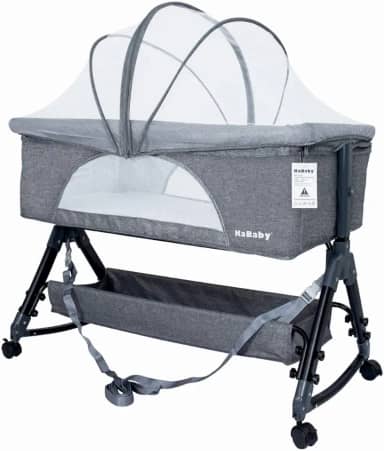 Berço Portátil Moises Co-bed Até 15kg C/Balanço Mosquiteiro e Cesto Luna - KaBaby