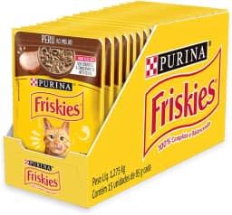 Pack Ração Úmida Friskies Para Gatos Adultos Sabor Peru Ao Molho - Com 15 Sachês 85g