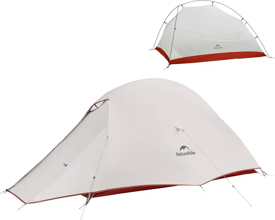 Naturehike Barraca Cloud-Up para 1 pessoa, leve, para um homem, impermeável ultraleve para uma pessoa, barraca de camada dupla para uma pessoa, para acampamento, caminhada, mochilão