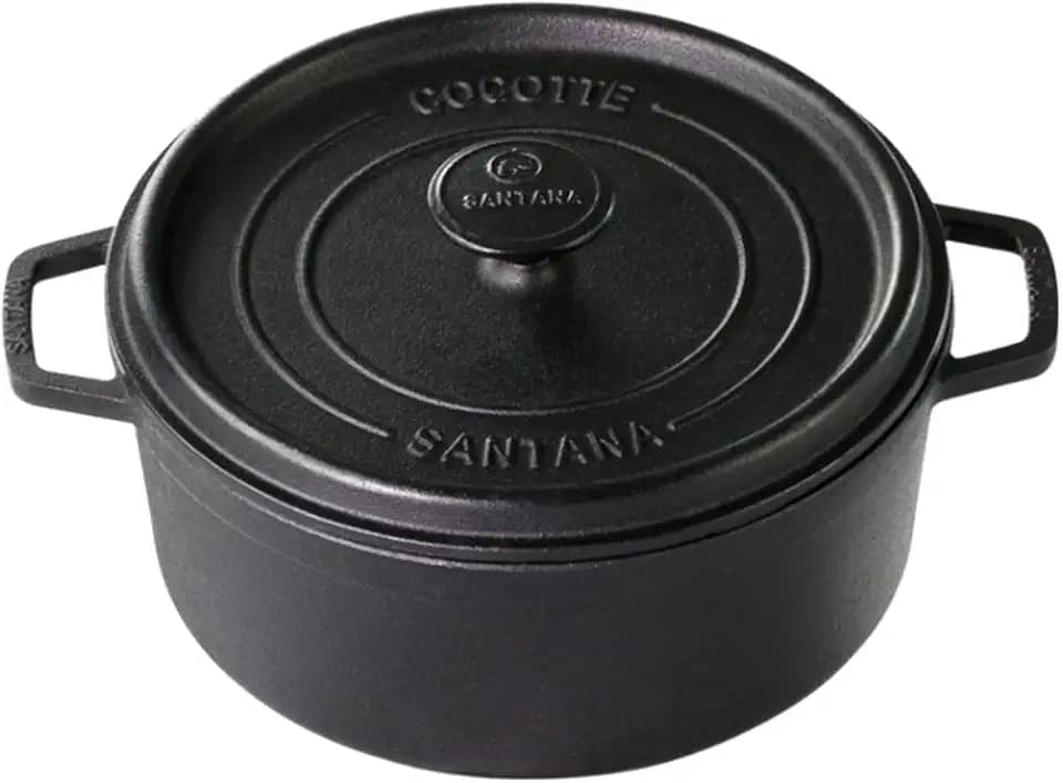 Caçarola Cocotte 24 Cm Forno Holandês Ferro Fundido Santana