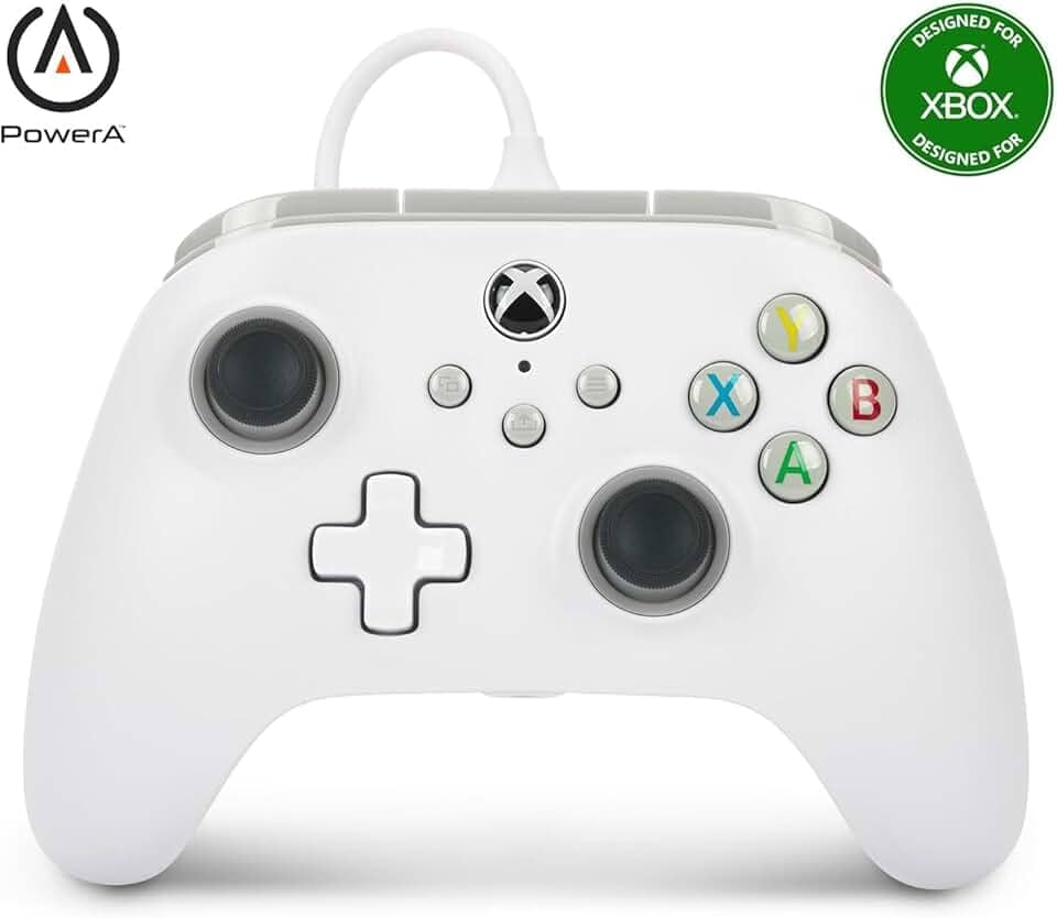 Controle com fio - Power A - para XBOX Série X | S - Branco