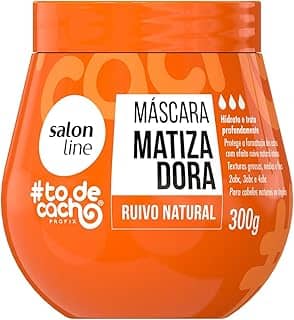Salon Line, Máscara Matizadora, #TodeCacho, Ruivo Natural, Vegano - Para Cabelos Ondulados, Cacheados e Crespos, 300 g