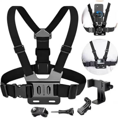 Suporte De Peitoral Para Celular Câmera Gopro Ajustável Expansível Esportivo Moto Bike Peitoral