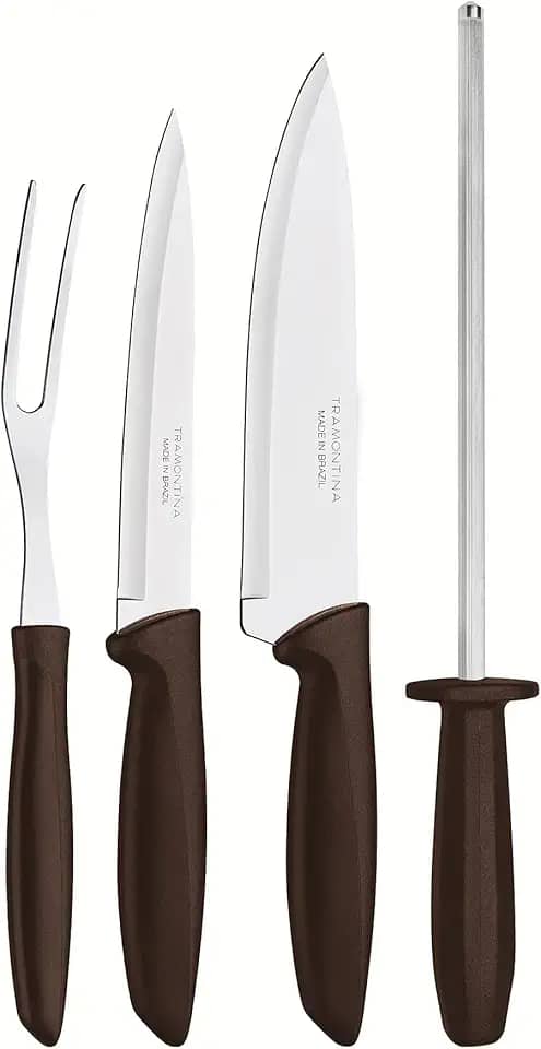 Kit Churrasco Inox 4pc Plenus Mar Tramontina Marron