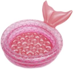 Piscina Infantil Inflável Redonda Menina 85L Sereia Rosa