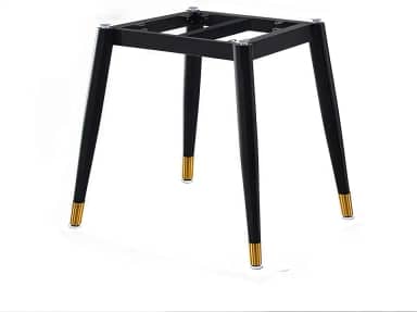 Mesa de jantar moderna redonda dobrável de 139 cm, acabamento de mármore e grãos de madeira, pernas de metal preto, assentos de 4 a 10 pessoas (estrutura de aço carbono)