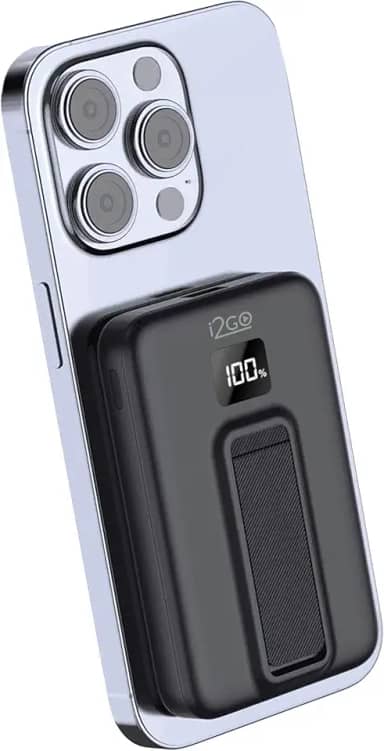 i2GO, Power Bank 10000 mAh MagSafe 15W Power Delivery e Suporte Acoplado
