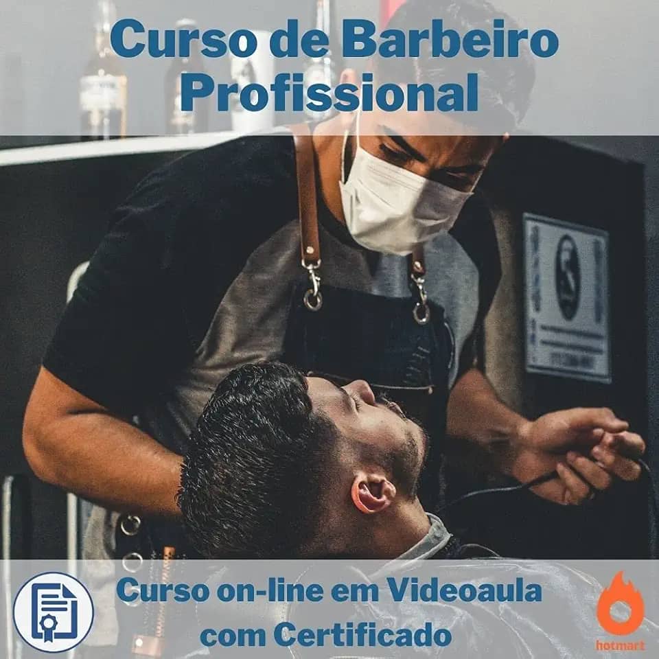 Curso on-line em videoaula de Barbeiro Profissional com Certificado