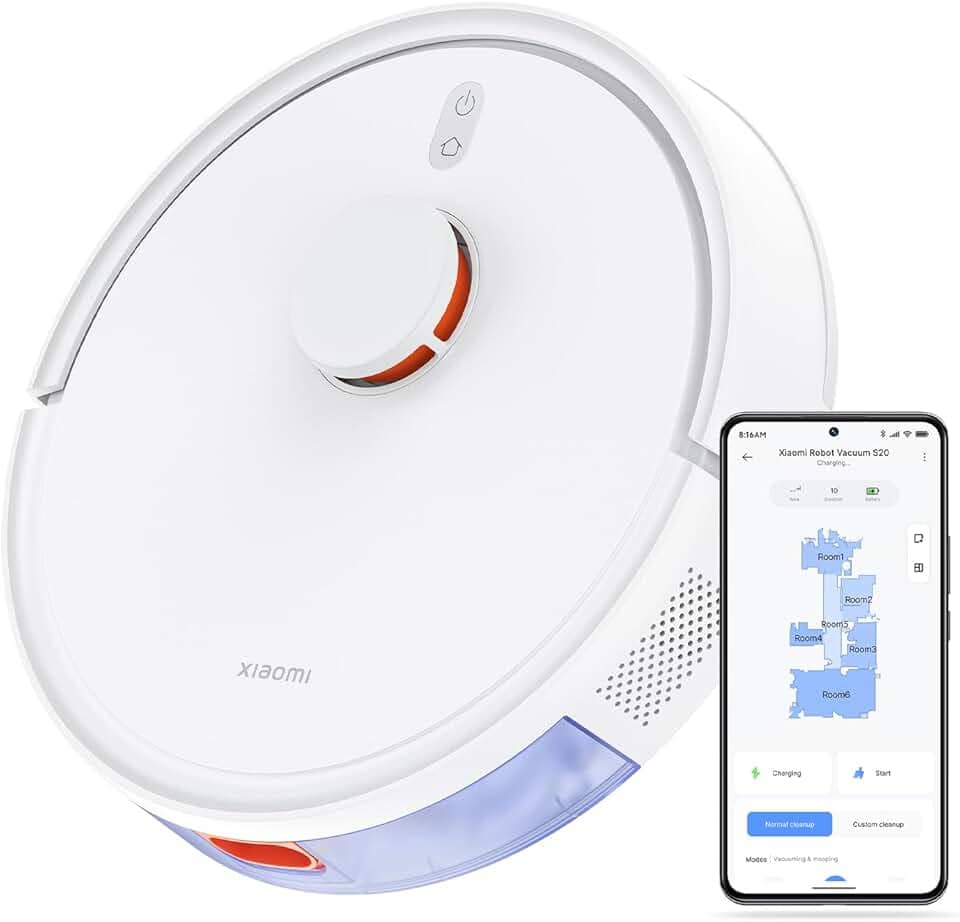 Robô Aspirador de Pó Inteligente S20 Xiaomi, Branco (XM806BRA)