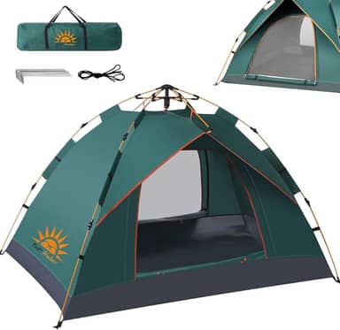 Barraca de Camping 2-3 Pessoas Impermeável Automática com Mosquiteiro