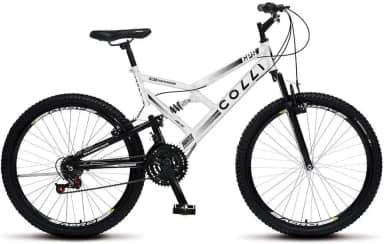 Colli Bike, Bicicleta GPS 148 Dupla Suspensão e Freios V-Brake, Aro 26 Aero, 36 Raias, 21 Marchas