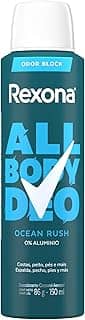 Rexona All Body, Desodorante Corporal Aerossol, Para o Corpo Todo, Ocean Rush 150ml
