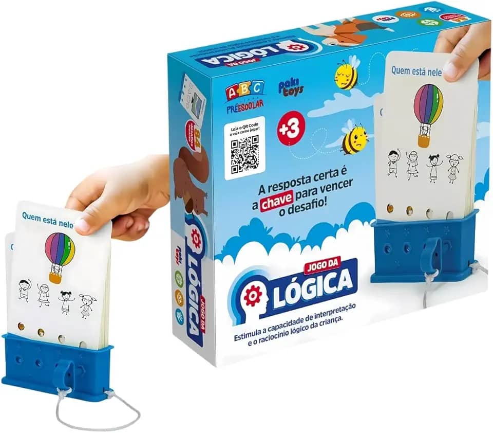 Jogo Lógica Educativo Tabuleiro Raciocínio Brinquedo Escolar Infantil Pedagógico Crianças Atividades Exercícios