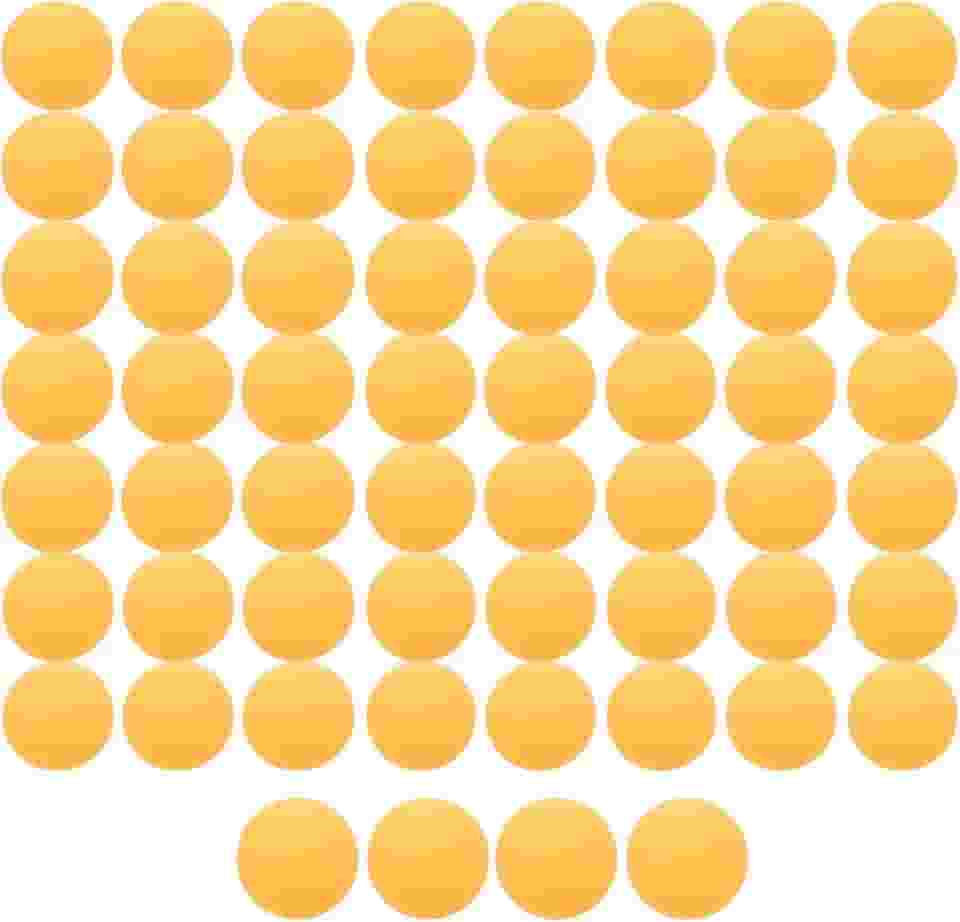 Pote com 60 Bolinhas de Ping Pong Profissionais 40mm 3 Estrelas Alta Durabilidade Cor Laranja Ideal para Treino e Competição