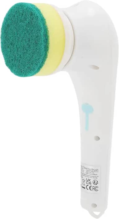 Cffuvros Lavador de Piso Rotativo Elétrico com Cinco Cabeças de Escova Intercambiáveis com Poderosa Ação de Limpeza de 360 ° de Rotação para a Limpeza do Banheiro, Piso e Janel