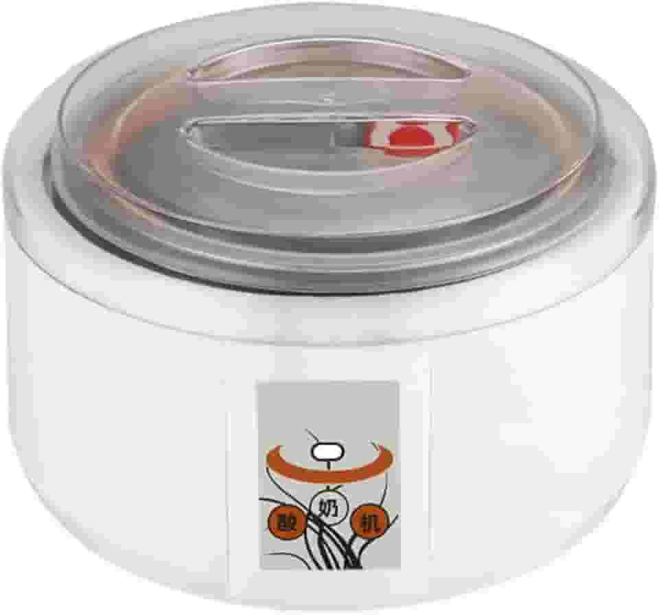 YWJLQH Iogurteira com controle de temperatura, 1,5L, máquina de iogurte elétrica fácil de limpar, recipiente interno de aço inoxidável para dormitório