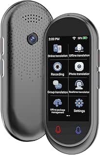 Dispositivo tradutor de idiomas, Tradutor VORMOR ChatGpt AI, voz em tempo real bidirecional, tradução em espanhol, inglês, suporta 138 idiomas, offline, gravação e tradução de fotos para aprendizagem