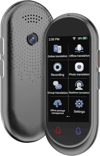 Dispositivo tradutor de idiomas, Tradutor VORMOR ChatGpt AI, voz em tempo real bidirecional, tradução em espanhol, inglês, suporta 138 idiomas, offline, gravação e tradução de fotos para aprendizagem