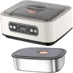 DimyFew Máquina de Iogurte Elétrica em aço Inoxidável para Casa, sem copo