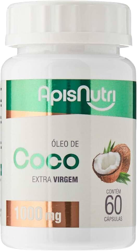 Óleo De Coco Extra Virgem 60 Caps, Apisnutri