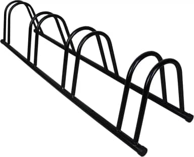 Suporte Bicicletário Porta Bike Leve De Chão 4 Vagas, Single, Altmayer, Preto