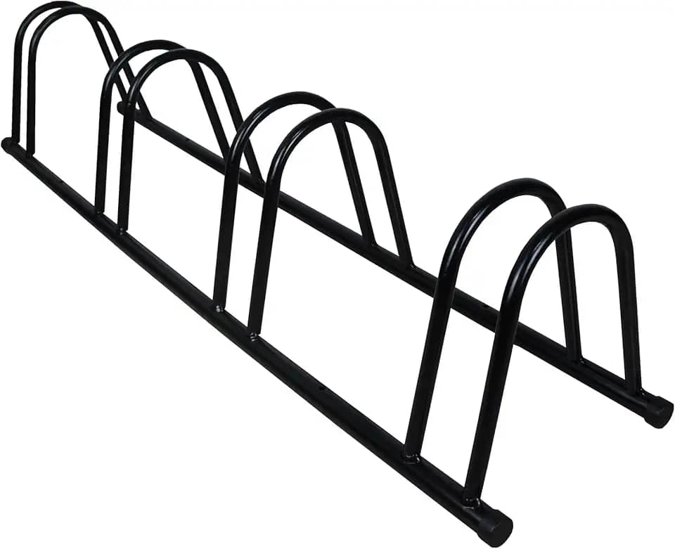 Suporte Bicicletário Porta Bike Leve De Chão 4 Vagas, Single, Altmayer, Preto