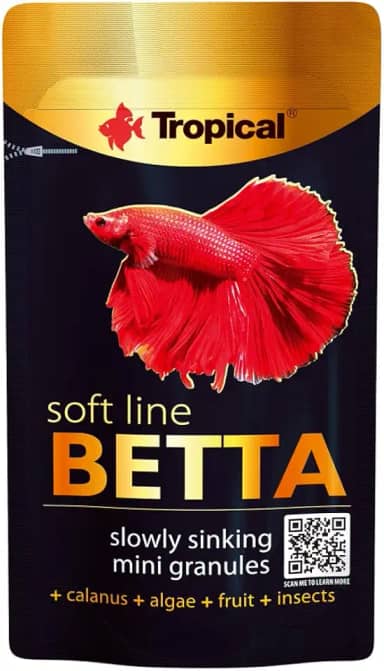 Tropical Betta Soft Line 5g - Raçăo Macia Em Grăos Premium