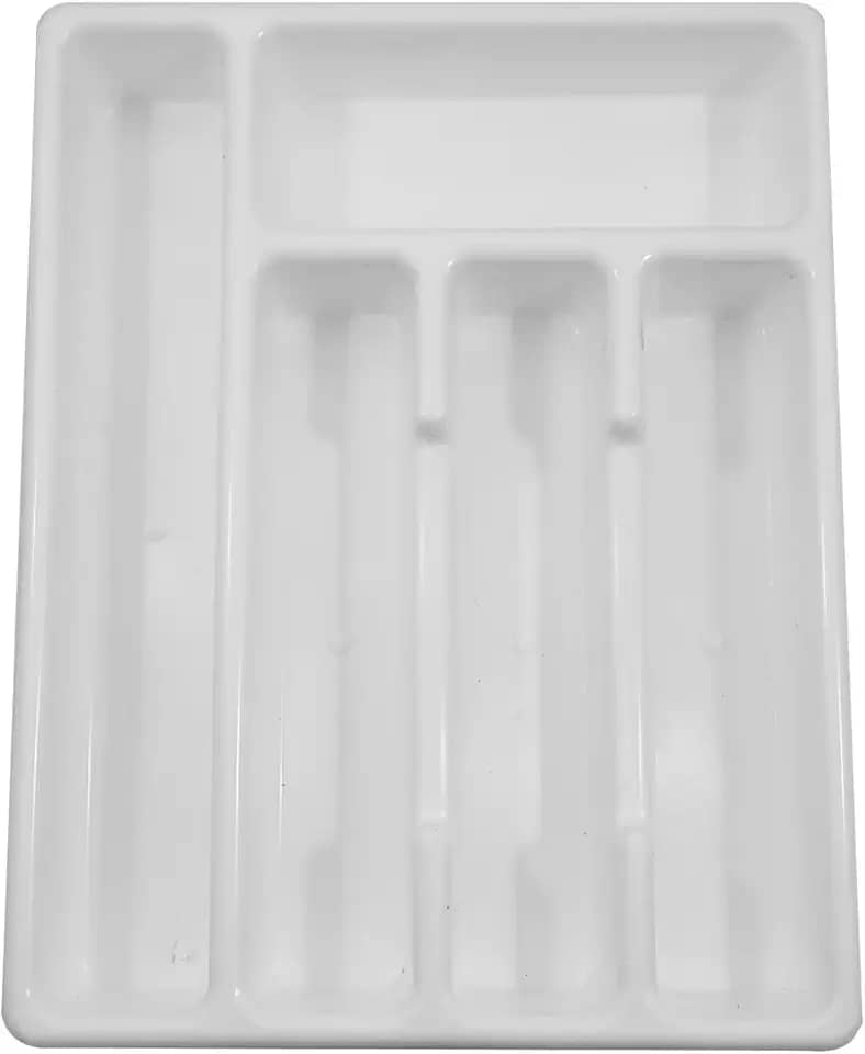 Porta Talher Plástico Grande Facilita Branco