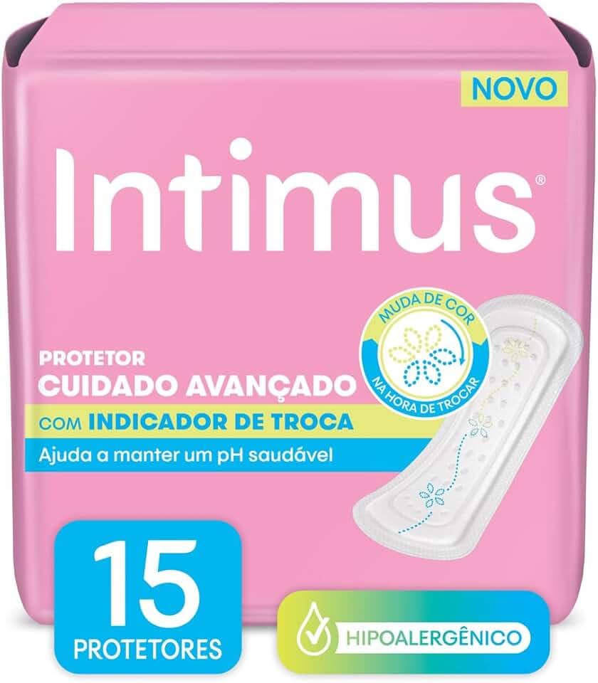 Intimus Protetor Diário com Indicador de Troca - 15 unidades